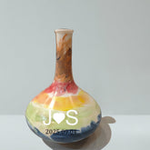Personalisierte Keramikvase: Einzigartiges Kunstwerk, individuell gestaltete Vase, gedrehte Vase, handgefertigte Blumenvase.