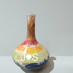 Personalisierte Keramikvase: Einzigartiges Kunstwerk, individuell gestaltete Vase, gedrehte Vase, handgefertigte Blumenvase.
