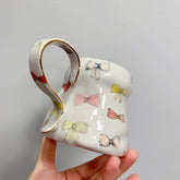 Personalisierte, glasierte Tasse | China-Tasse | Geschenk für Sie | Personalisierbar mit Ihrem Namen und Datum | Einzigartiges Geschenk | 250 ml (8,8 fl oz)