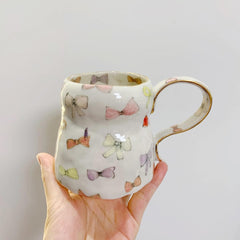 Personalisierte, glasierte Tasse | China-Tasse | Geschenk für Sie | Personalisierbar mit Ihrem Namen und Datum | Einzigartiges Geschenk | 250 ml (8,8 fl oz)