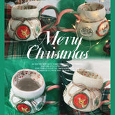 Handbemalter Weihnachtsbecher: Personalisiertes Porzellangeschenk für Mama/Kollegin