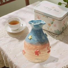 Personalisierte Keramikvase: Einzigartiges Kunstwerk, individuell gestaltete Vase, gedrehte Vase, handgefertigte Blumenvase.