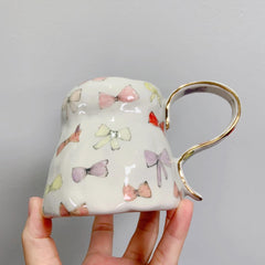 Personalisierte, glasierte Tasse | China-Tasse | Geschenk für Sie | Personalisierbar mit Ihrem Namen und Datum | Einzigartiges Geschenk | 250 ml (8,8 fl oz)