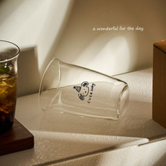 Flip Cup Glasbecher, niedlicher Cartoon-Wasserbecher, Colabecher