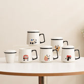 Panda-Teebecher mit Wassertrennung, niedlicher Cartoon-Becher