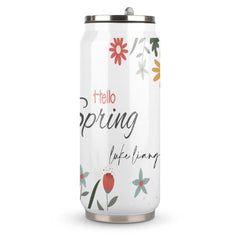 Individuell gestaltbarer Coca-Cola-Becher mit Strohhalm – Vakuumisolierter Becher aus Edelstahl 304