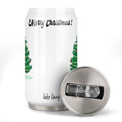 Vakuumisolierter Becher aus Edelstahl 304 – Individuell gestalteter Coca-Cola-Becher mit Strohhalm