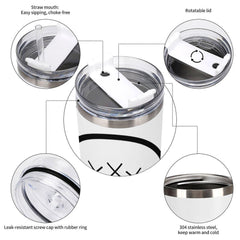 Personalisierter Ice King Becher mit Namensaufdruck, Geschenk für ihn, Papa, Ehemann, vakuumisoliert