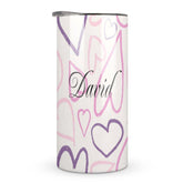 Personalisierter Edelstahl-Trinkbecher, Reisebecher für Auto, Fitnessstudio, Büro, Geschenk mit individuellem Namen