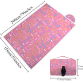 Custom Name Picnic Blanket, Waterproof & Packable, Personalized Outdoor Mat for Camping, Beach, Festivals (P001)