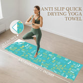 Custom Yoga Mat Towel: Towel Cover, Thick Quick Dry Custom Name Towel Cover. (P000)