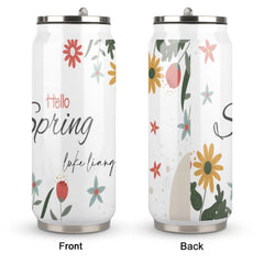 Individuell gestaltbarer Coca-Cola-Becher mit Strohhalm – Vakuumisolierter Becher aus Edelstahl 304