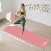 Custom Yoga Mat Towel: Thick Quick Dry Custom Name Towel Cover. (P000)