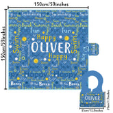 Custom Name Picnic Blanket, Thickened Waterproof Picnic Mat, Portable with Handle, Personalized Outdoor Mat for Camping, Beach, Festivals (P000)