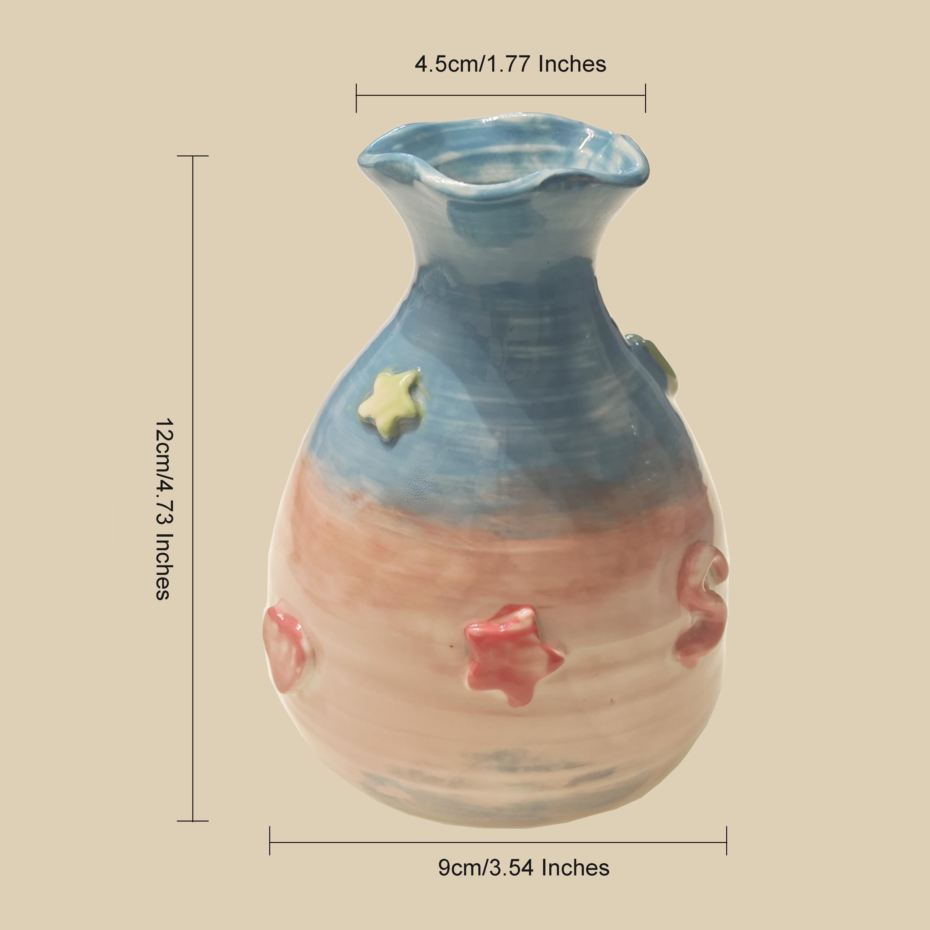 Personalisierte Keramikvase: Einzigartiges Kunstwerk, individuell gestaltete Vase, gedrehte Vase, handgefertigte Blumenvase.