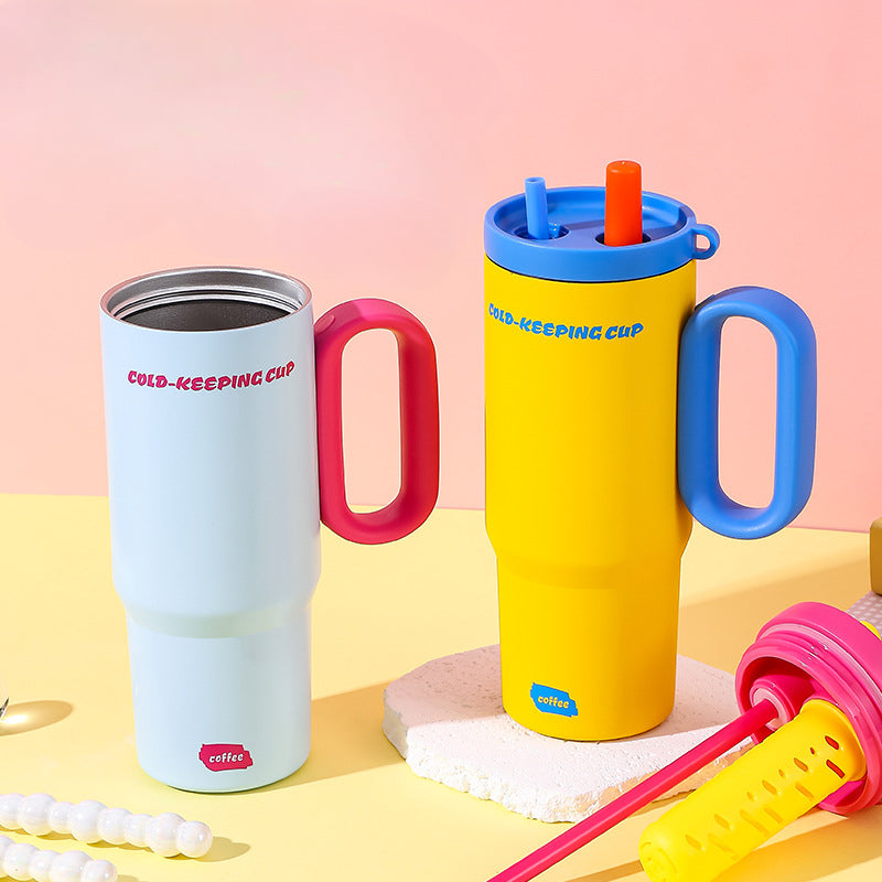 Großer, vakuumisolierter Becher aus Edelstahl 316 mit großem Fassungsvermögen für Eiswürfel