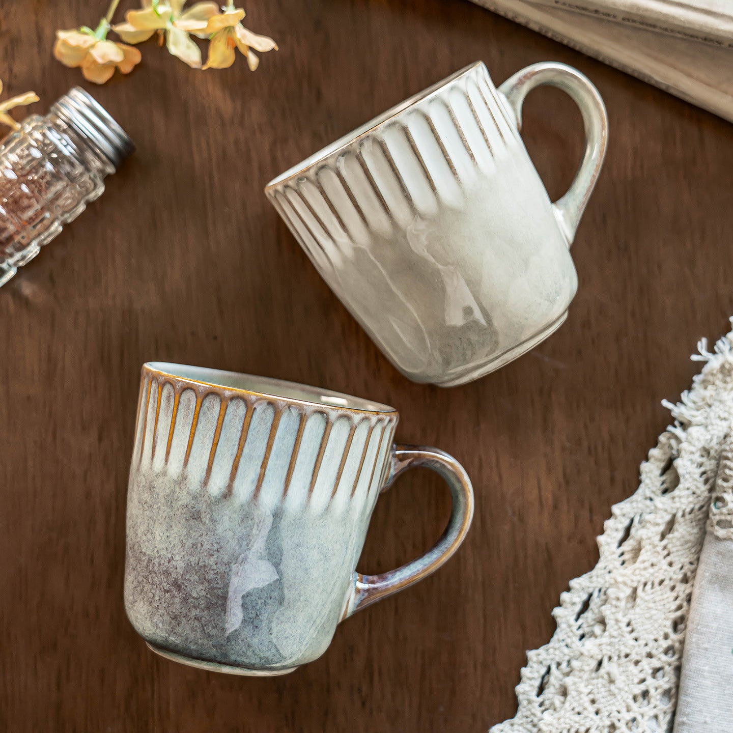 Retro-Tasse, Keramiktasse, Kaffeetasse