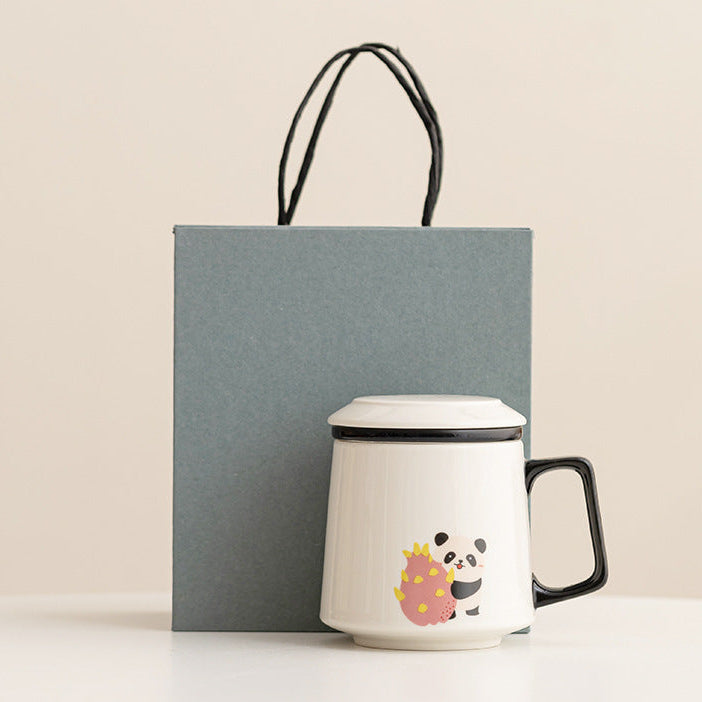Panda Tea Water Separation Cup Cartoon Cute Mug