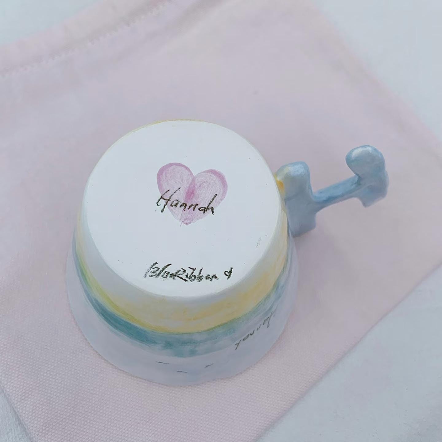 Personalised Glazed porcelain Mug|Unique Hand-Painted Cup| Gift for Mom, Colleague| Customized with your Logo, Design, or Text | Unique Gift
