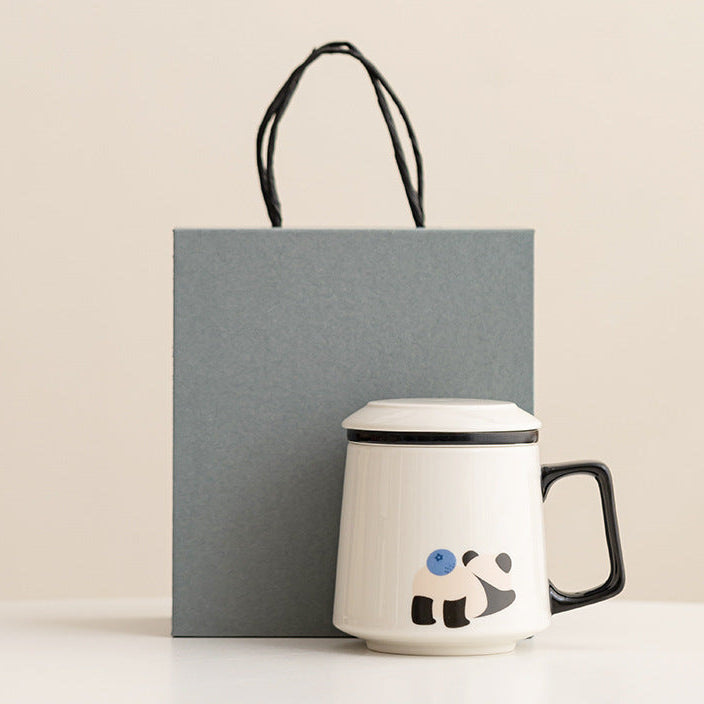 Panda Tea Water Separation Cup Cartoon Cute Mug