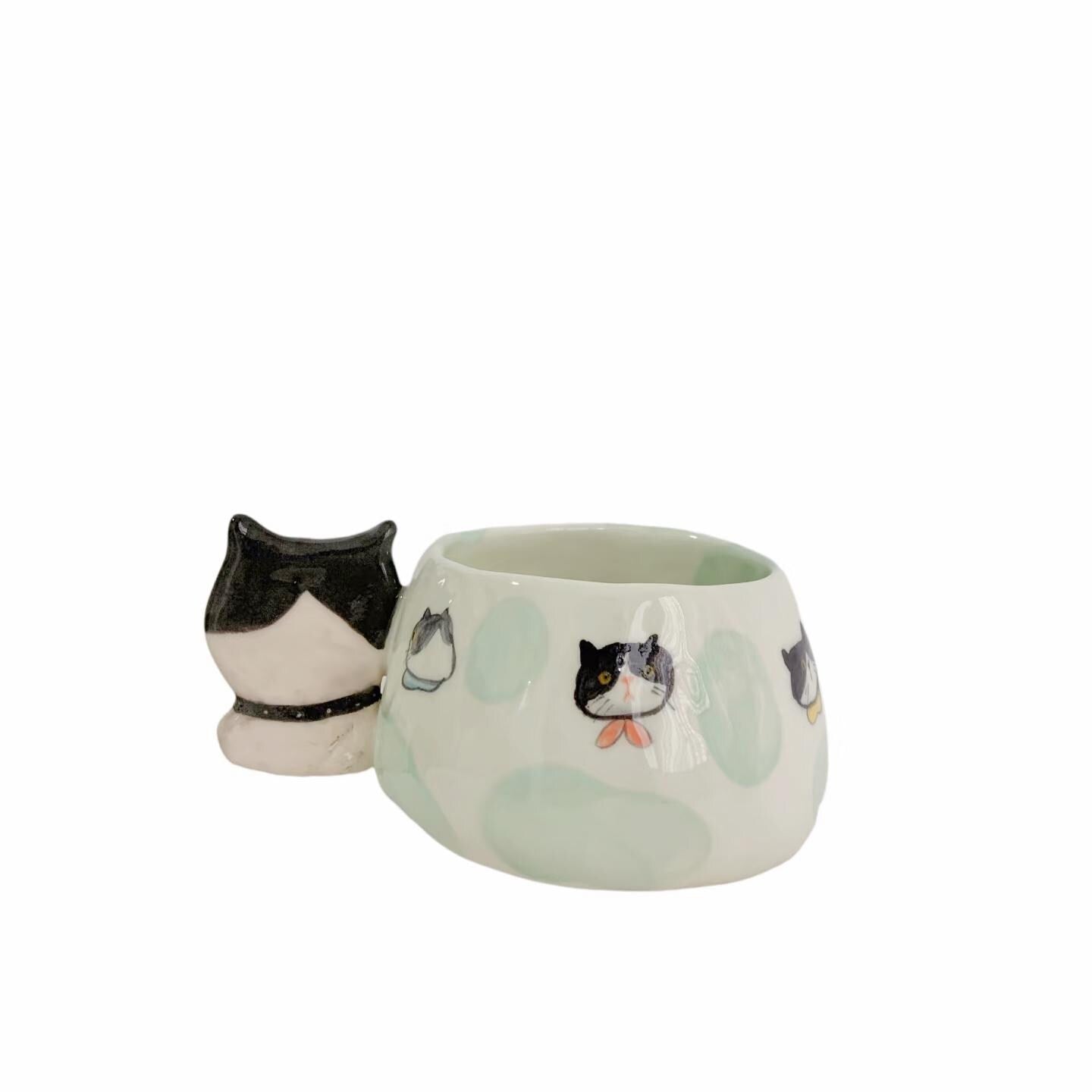 Personalisierte Keramiktasse mit Haustiermotiv | Einzigartige handbemalte Tasse | Tasse mit Katzenmotiv | Geschenk für Tierliebhaber | Erinnerungsgeschenk für Haustiere | Geschenk für Katzenliebhaber (250 ml)