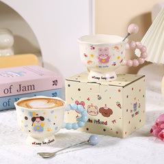 Niedliche Keramiktasse mit Welpenmotiv – Erinnerungsgeschenk 