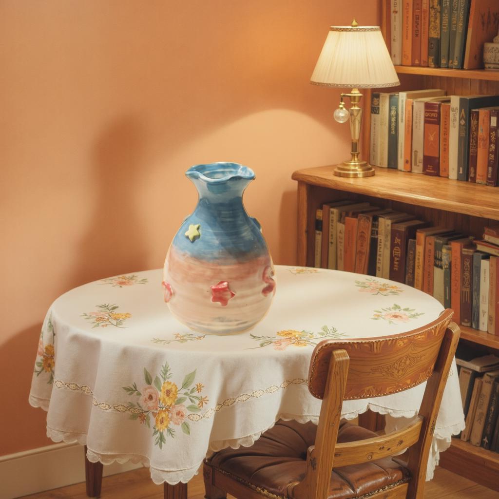 Personalisierte Keramikvase: Einzigartiges Kunstwerk, individuell gestaltete Vase, gedrehte Vase, handgefertigte Blumenvase.