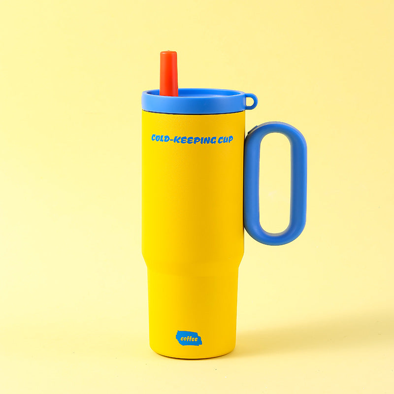 Großer, vakuumisolierter Becher aus Edelstahl 316 mit großem Fassungsvermögen für Eiswürfel