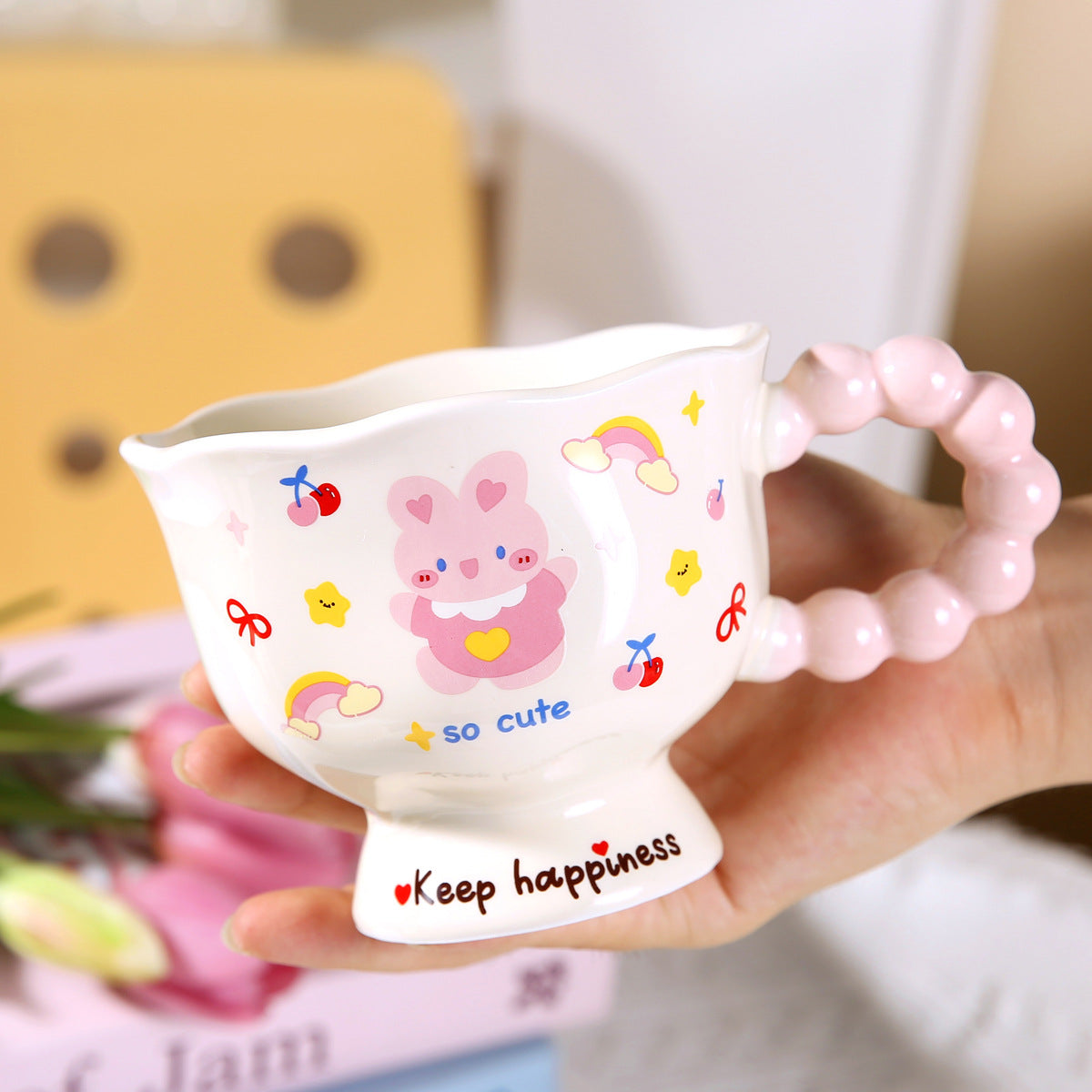 Niedliche Keramiktasse mit Welpenmotiv – Erinnerungsgeschenk 