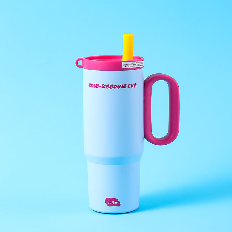 Großer, vakuumisolierter Becher aus Edelstahl 316 mit großem Fassungsvermögen für Eiswürfel