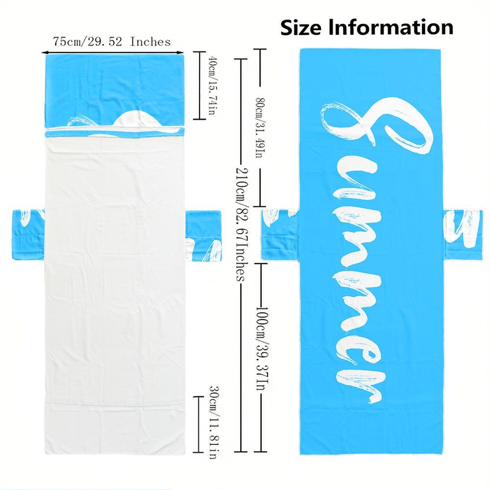 Customized Beach Towel Personalized Beach Chair Cover with Side Pockets, Thick Quick Dry Custom Name Chaise Lounge Chair Towel Cover (P012)