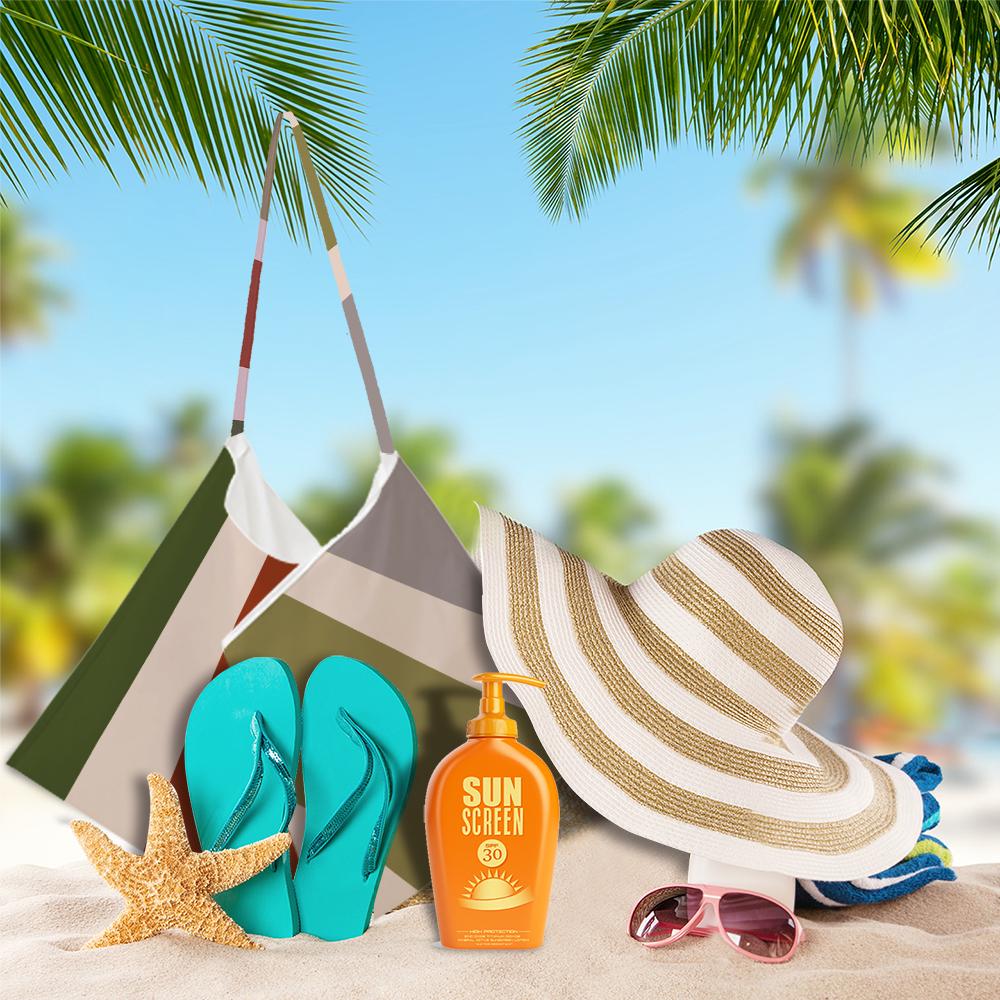 Customized Beach Towel Personalized Beach Chair Cover with Side Pockets, Thick and Quick Dry Custom Name Chaise Lounge Chair Towel Cover (P001)