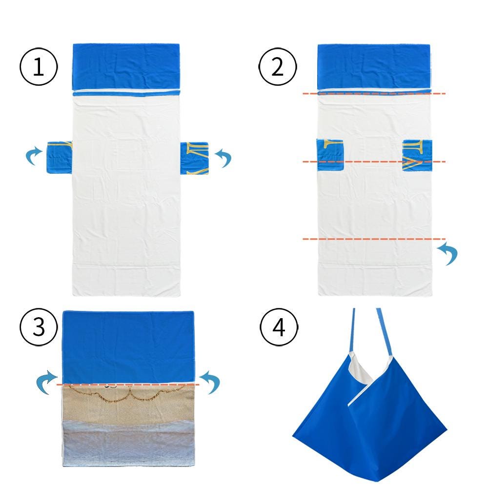 Personalized Beach Chair Cover: Microfiber Lounge Towel with Pockets (P004)