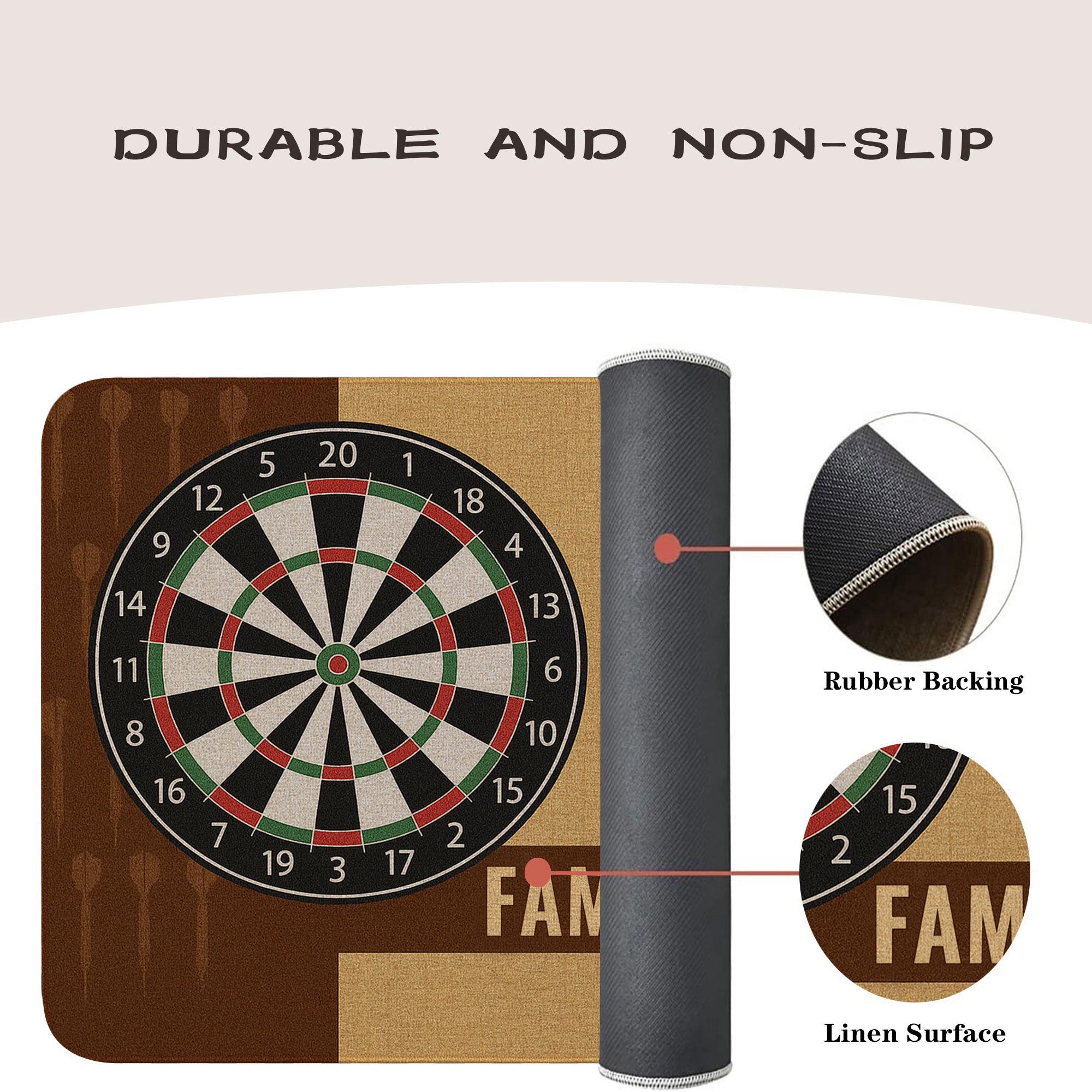 Custom Dartboard Doormat: Personalized Game Room Decor (P000)