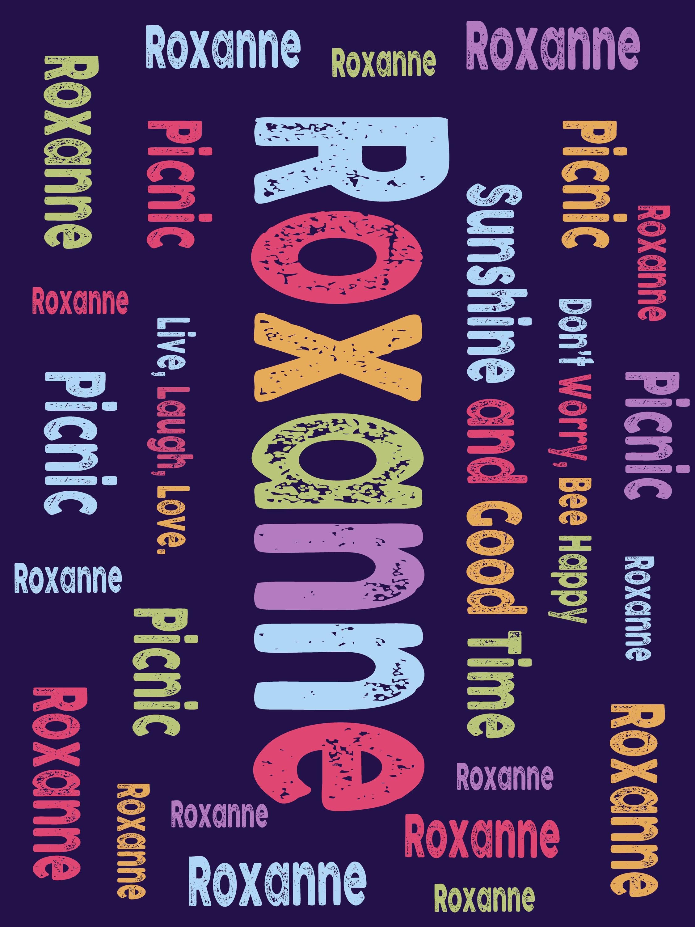 Custom Name Picnic Blanket, Waterproof & Packable, Personalized Colorful Outdoor Mat for Camping, Beach, Festivals (P001)