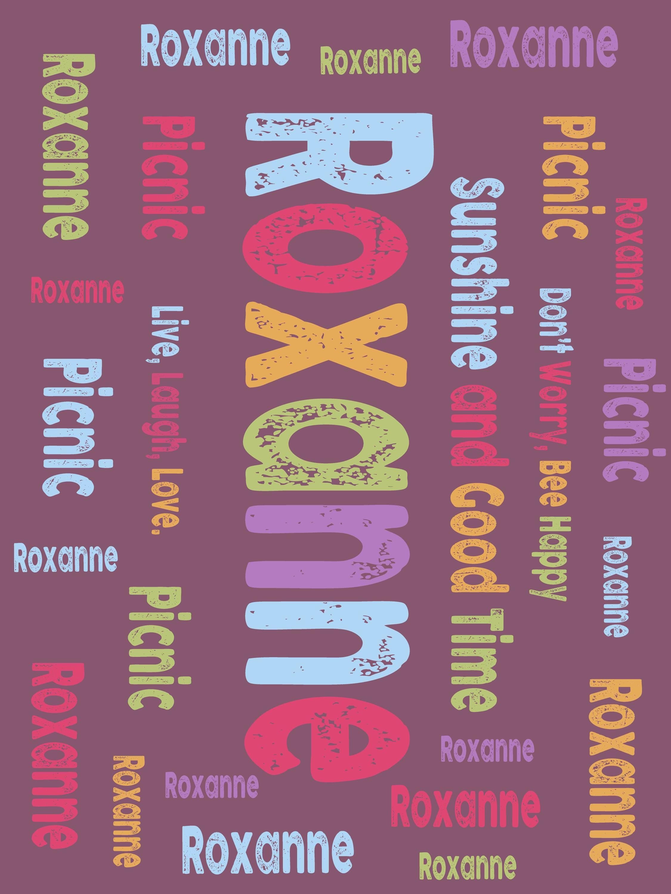 Custom Name Picnic Blanket, Waterproof & Packable, Personalized Colorful Outdoor Mat for Camping, Beach, Festivals (P001)