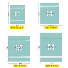 Custom Name Picnic Blanket, Waterproof & Packable, Personalized Colorful Outdoor Mat for Camping, Beach, Festivals (P000)