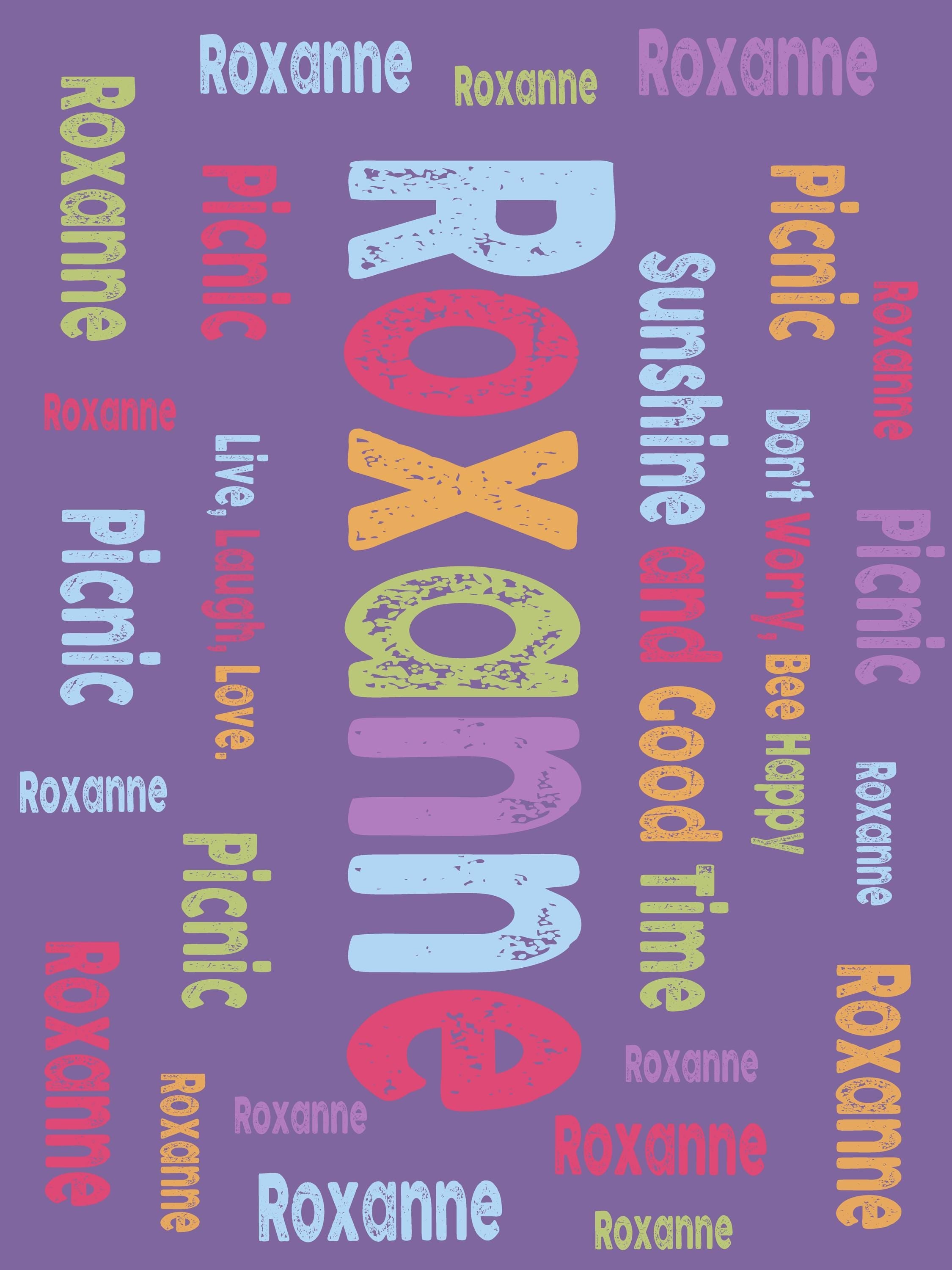 Custom Name Picnic Blanket, Waterproof & Packable, Personalized Colorful Outdoor Mat for Camping, Beach, Festivals (P001)