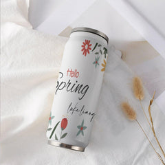 Individuell gestaltbarer Coca-Cola-Becher mit Strohhalm – Vakuumisolierter Becher aus Edelstahl 304