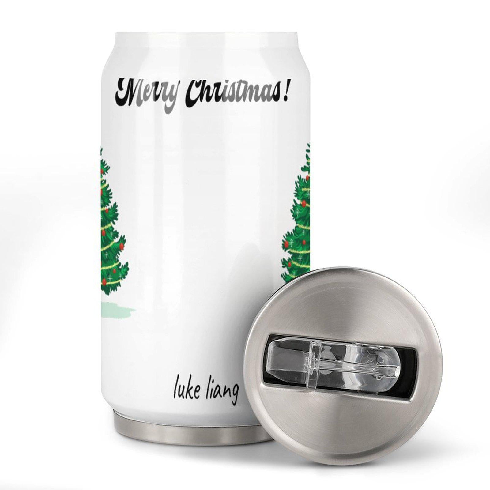 Vakuumisolierter Becher aus Edelstahl 304 – Individuell gestalteter Coca-Cola-Becher mit Strohhalm