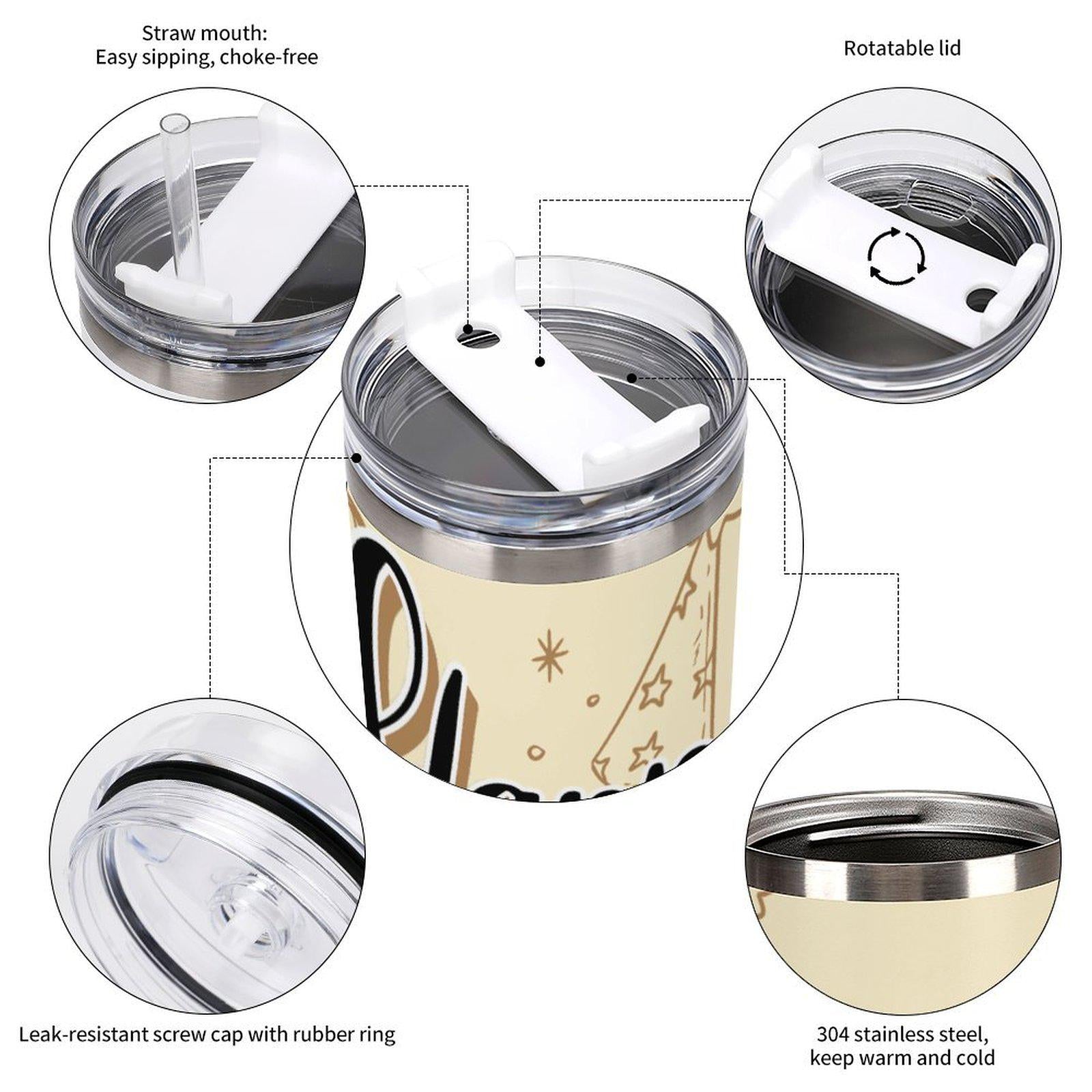 Personalisierter 40-oz-Edelstahlbecher – gravierter Ice King Becher