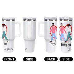 Personalisierter 1,2-Liter-Edelstahlbecher, vakuumisoliert, Geschenk für den Ehemann