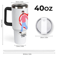 Personalisierter 1,2-Liter-Edelstahlbecher, vakuumisoliert, Geschenk für den Ehemann