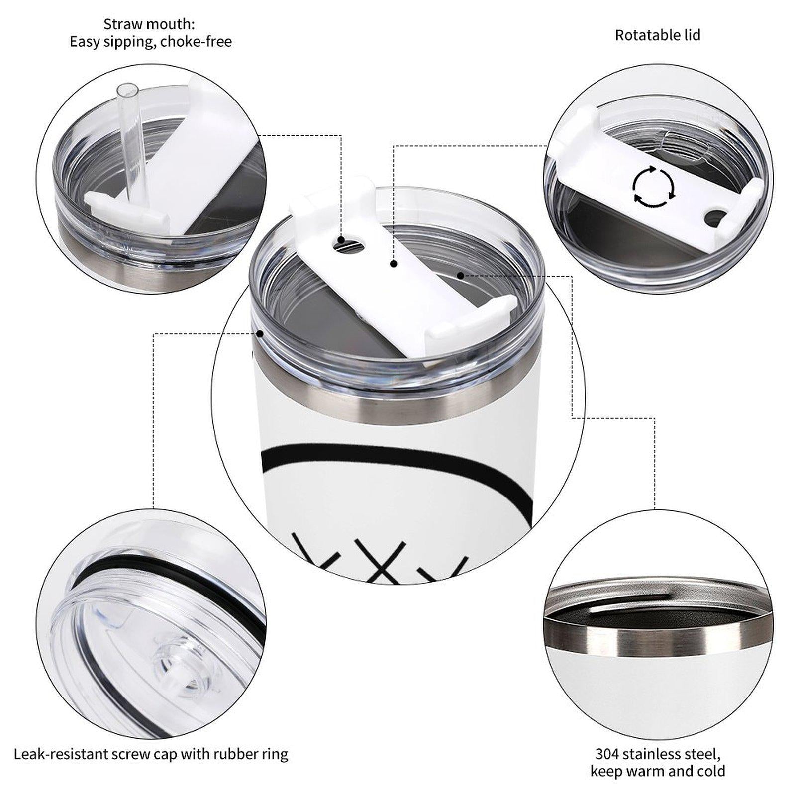 Personalisierter Ice King Becher mit Namensaufdruck, Geschenk für ihn, Papa, Ehemann, vakuumisoliert