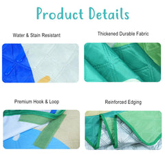Custom Name Picnic Blanket, Thickened Waterproof Picnic Mat, Portable with Handle, Personalized Outdoor Mat for Camping, Beach, Festivals (P000)