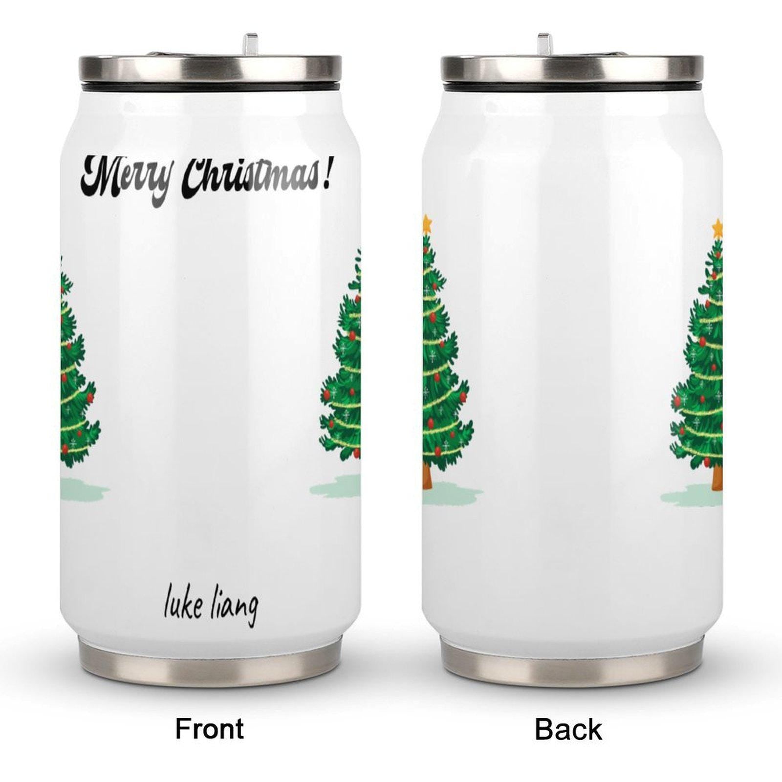 Vakuumisolierter Becher aus Edelstahl 304 – Individuell gestalteter Coca-Cola-Becher mit Strohhalm