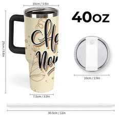 Personalisierter 40-oz-Edelstahlbecher – gravierter Ice King Becher