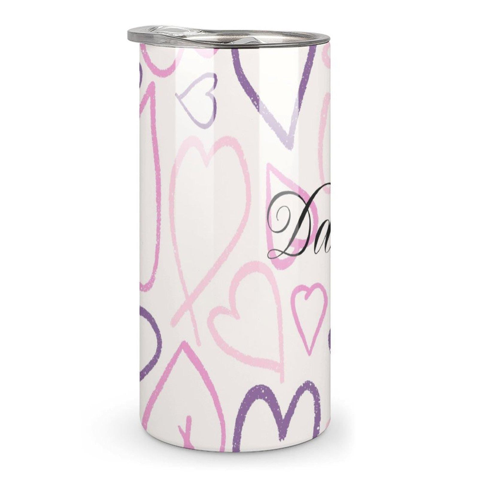 Personalisierter Edelstahl-Trinkbecher, Reisebecher für Auto, Fitnessstudio, Büro, Geschenk mit individuellem Namen