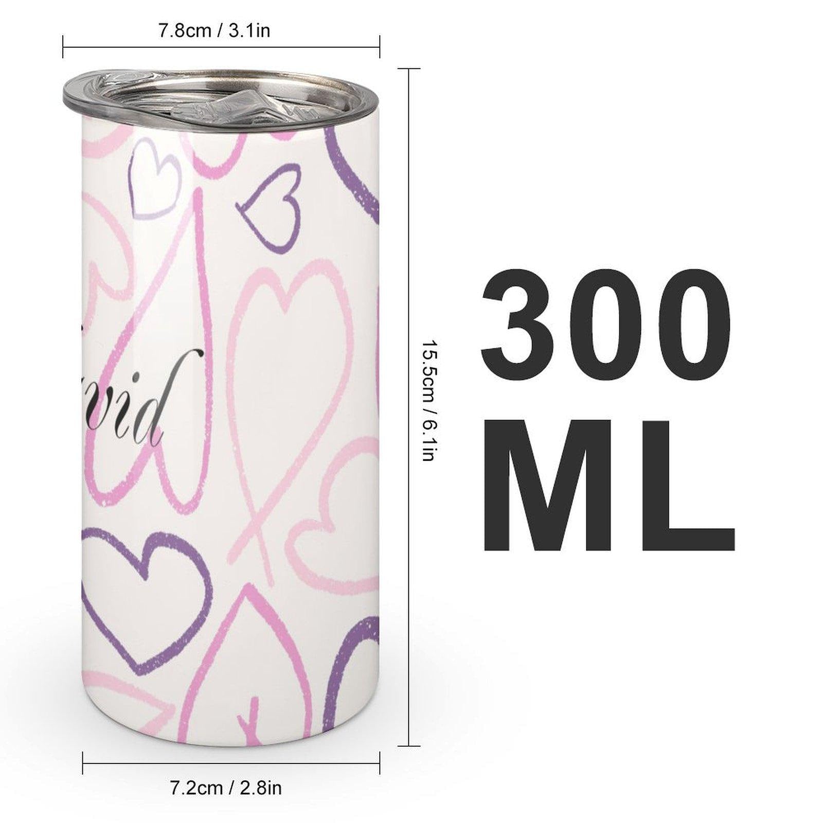 Personalisierter Edelstahl-Trinkbecher, Reisebecher für Auto, Fitnessstudio, Büro, Geschenk mit individuellem Namen