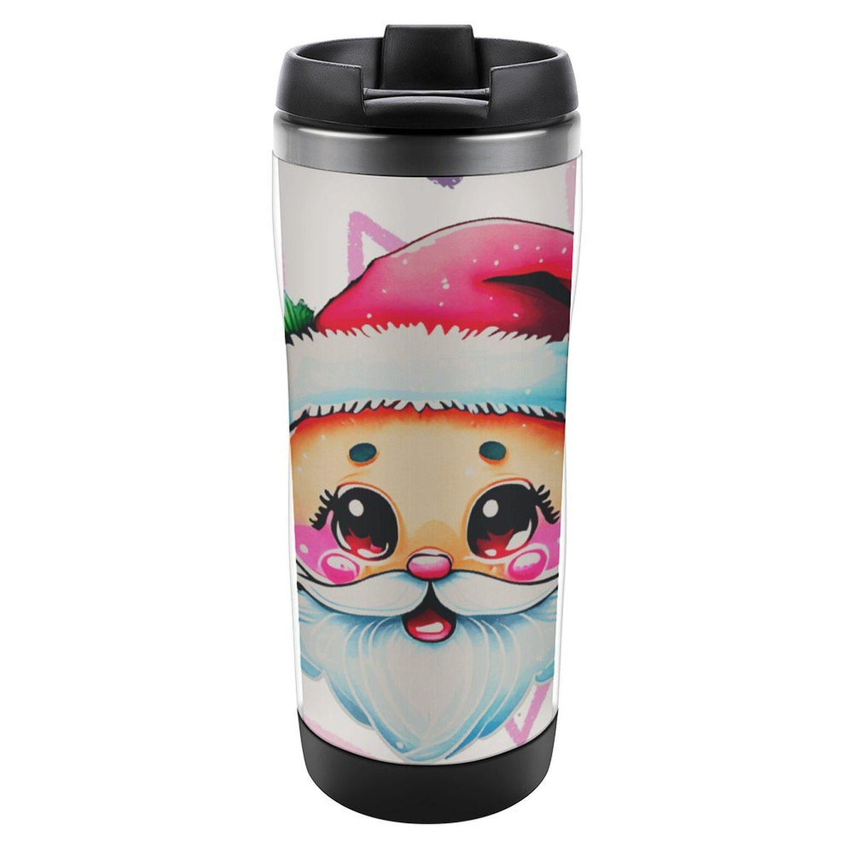 Stainless Steel Travel Cup- Christmas Winter Themed, Double-Wall Insulated, Perfect for Hot Cold Drinks